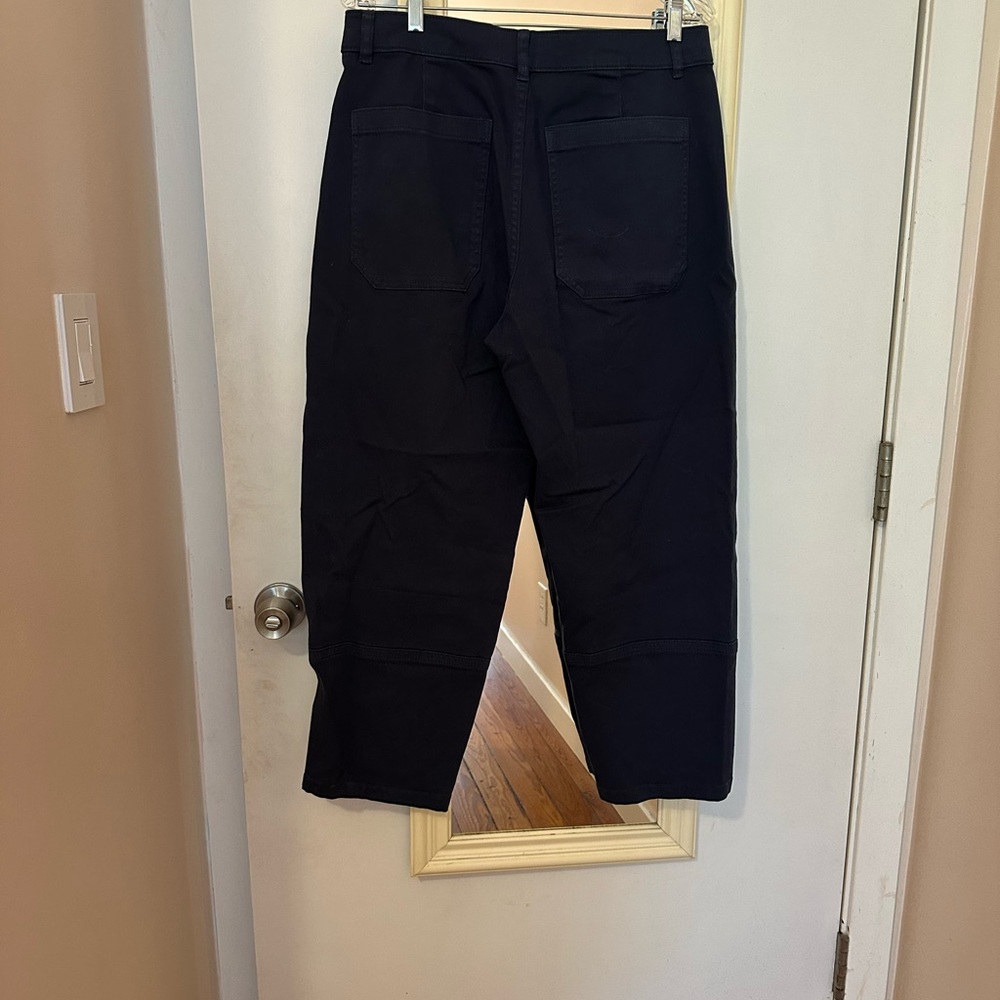 Everlane Utility Barrel Pants in navy, size 12